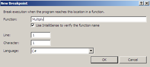 Figure 1.9 New Breakpoints (function)